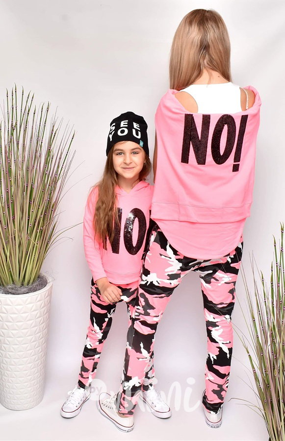 Neon PINK army baggy tepláčky *new*