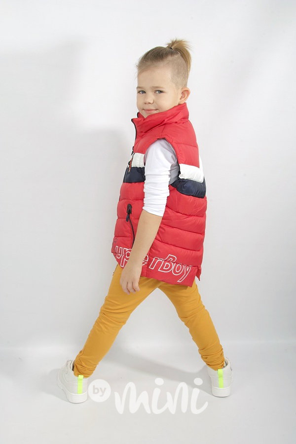 Super BOY jarní vesta - červená