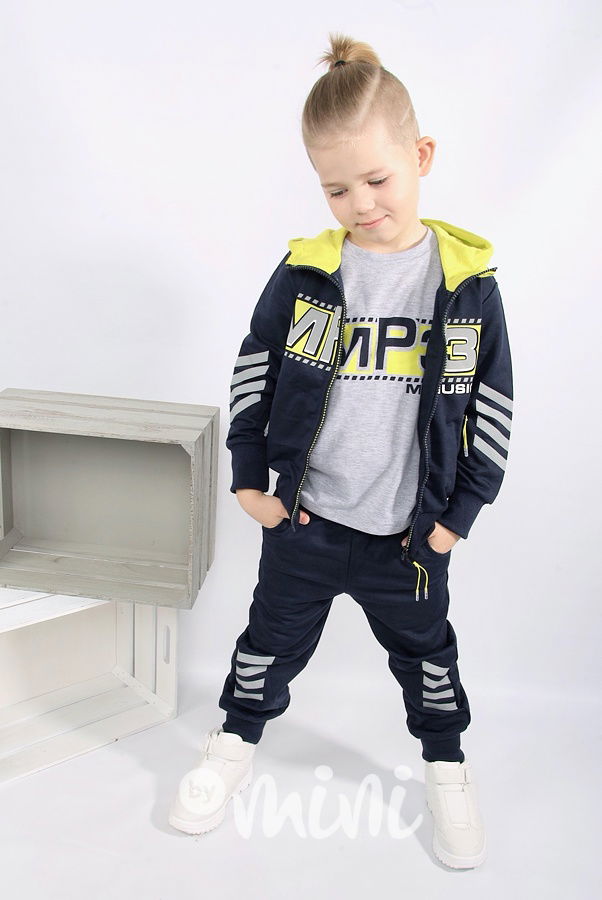 Sporty trojkomplet - modrý