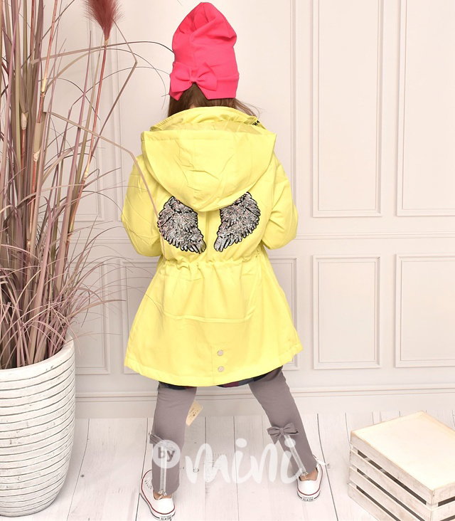 Angel dívčí parka - žlutá