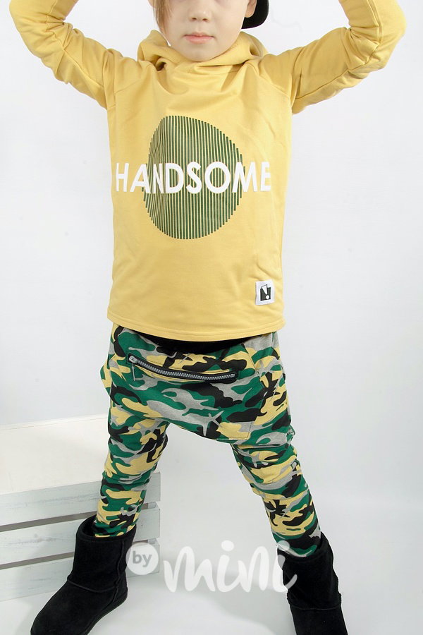 Handsome chlapecká souprava - mustard/army