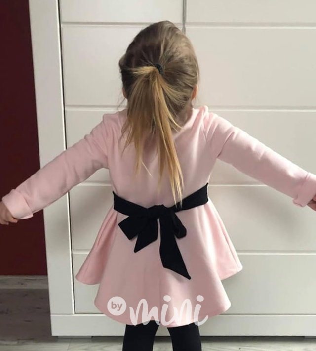 Mikčokabátek na zavazování pink