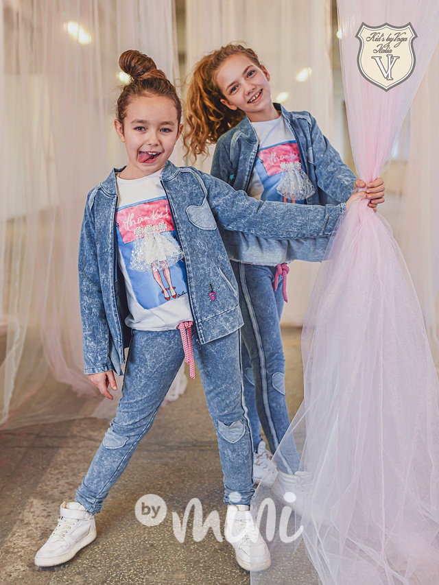 3ks designový denim set *by Voga*
