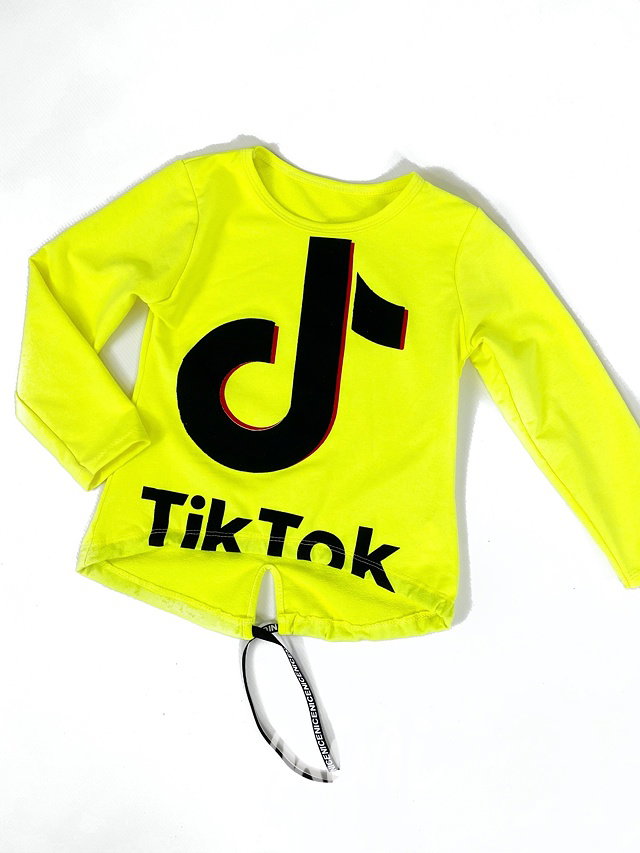 Tik Tok blůzka neon žlutá