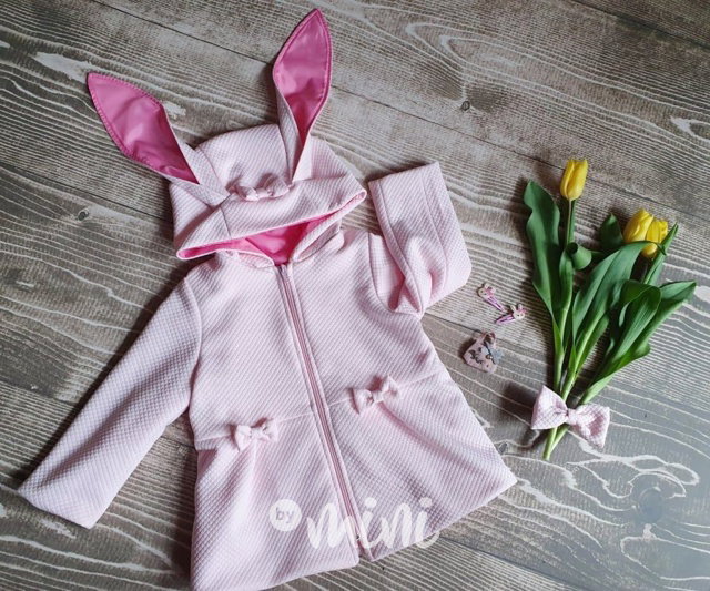 Bunny přechodový kabátek - pink