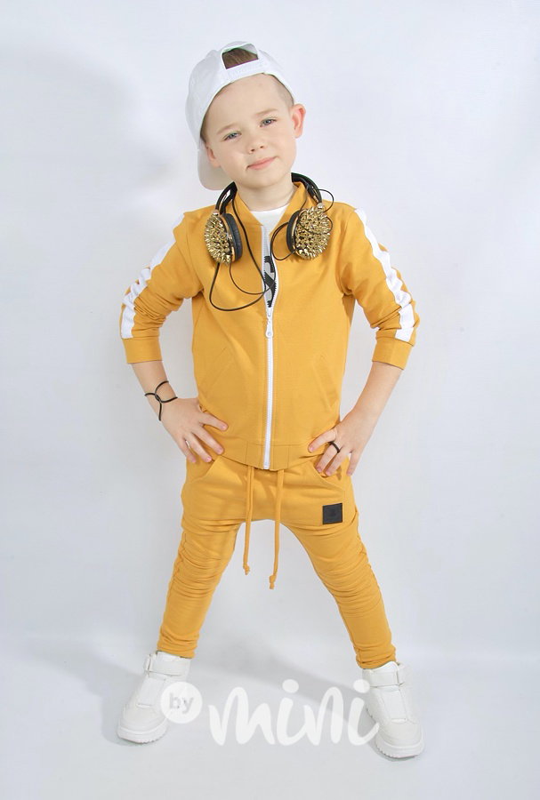 Street rules mikina - mustard