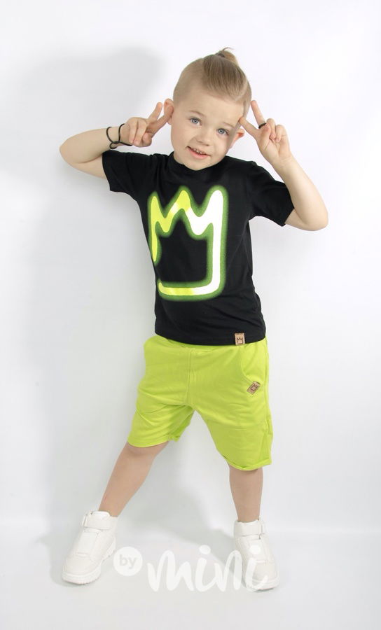 Chlapecké bavlněné lemon kraťasy v pase na gumu