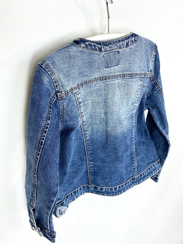Jeans pearls zdobená bunda