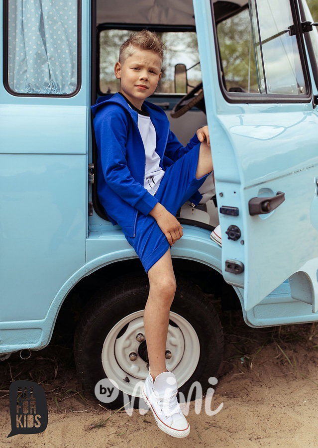 Modré baggy shorts