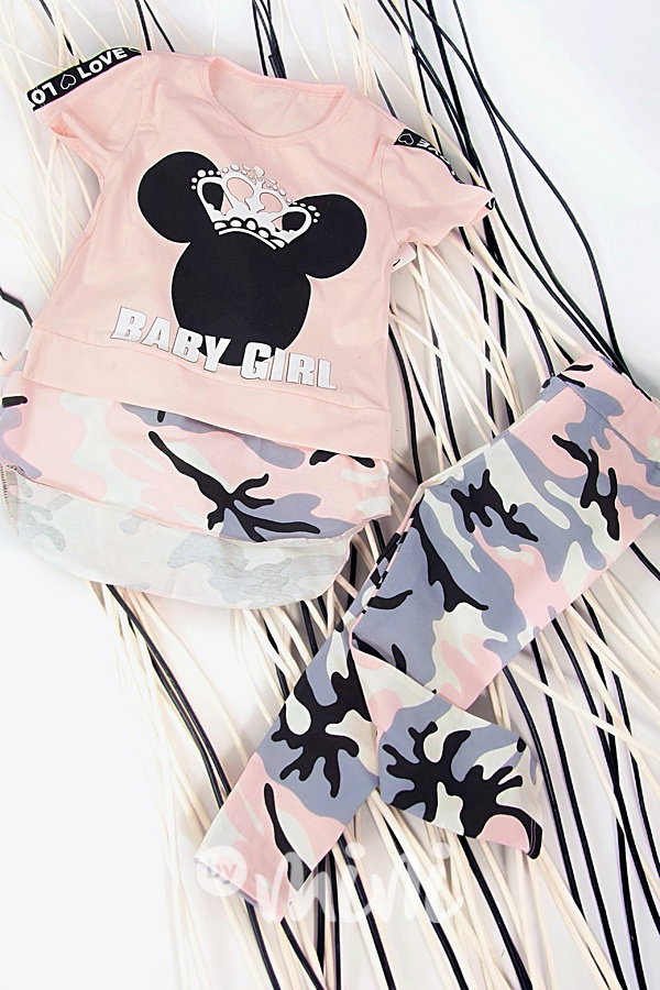 Baby girl souprava pink army