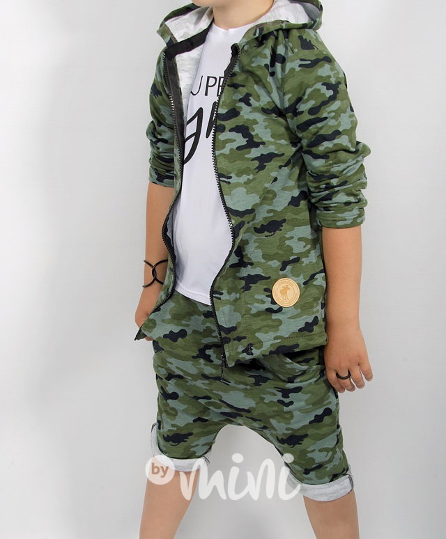Dětská bavlněná army mikina 