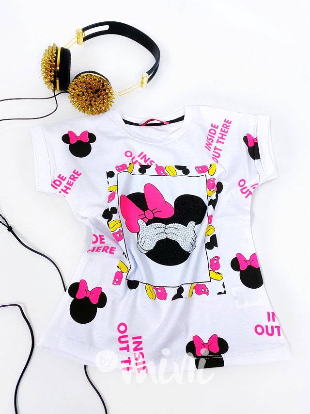 Minnie T-shirt s kamínky