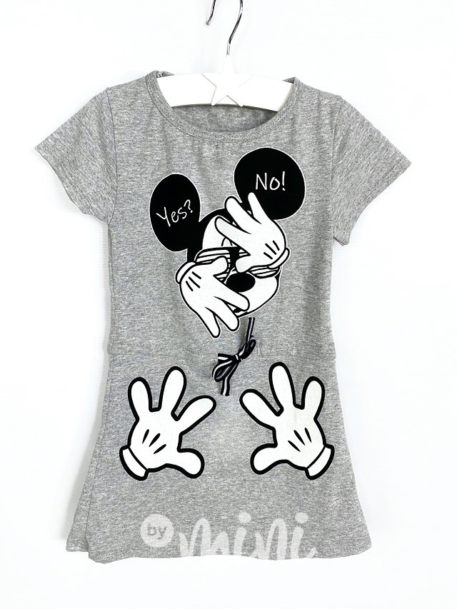 Mickey sporty dívčí dress - šedé