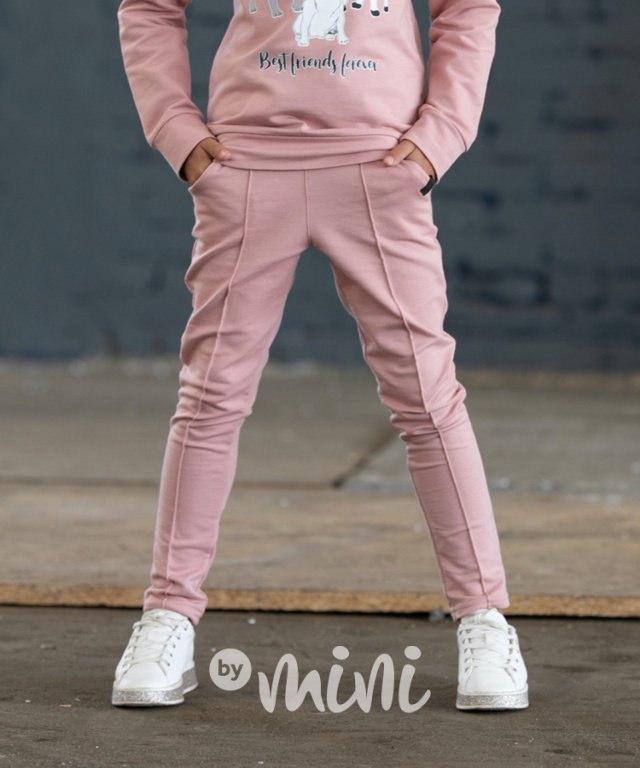 Dívčí kalhoty s prošitím pink *by AFK*
