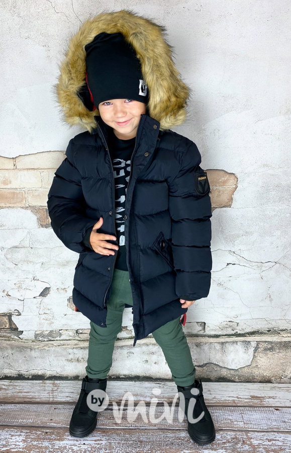 Navy chlapecký zimní kabát
