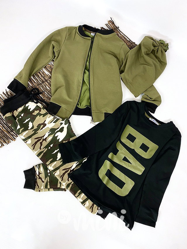 4pcs BAD souprava khaki/black