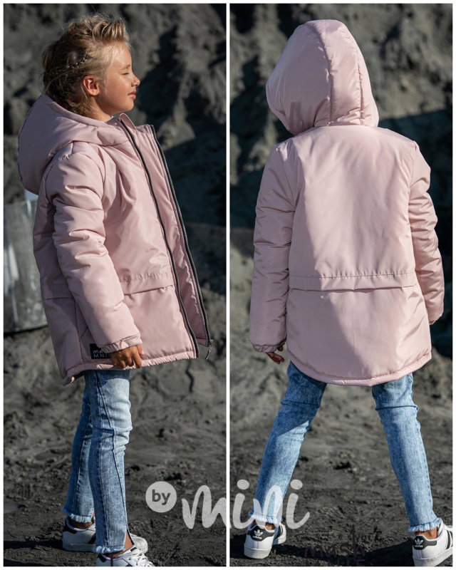 Zimní růžová dívčí bunda *MashMnie*