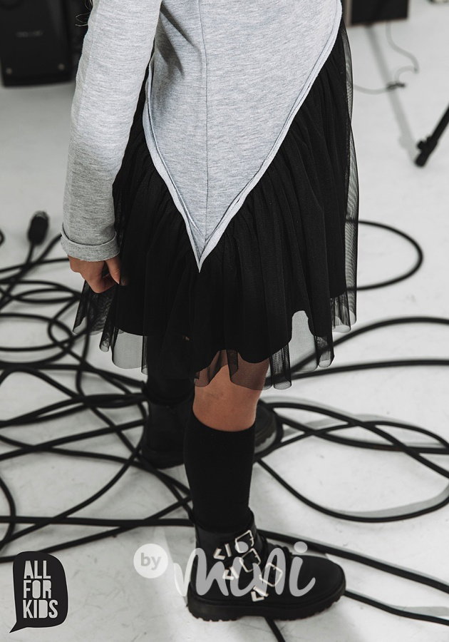 Girl rock šaty grey/black *by AFK*