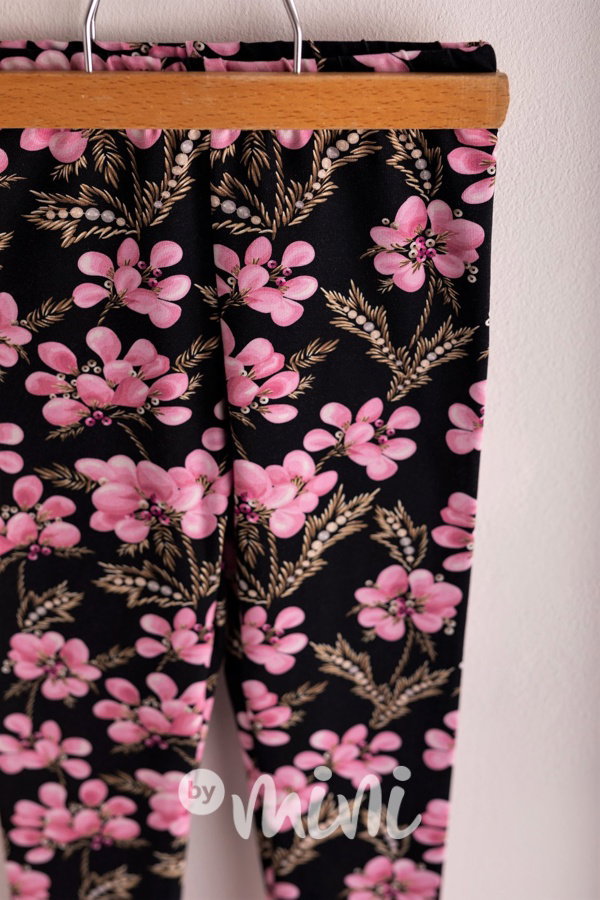 Dětské legíny Lily - Sequins blossom