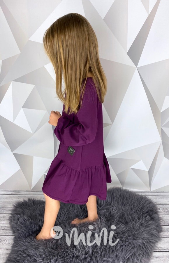 Boho purple šaty