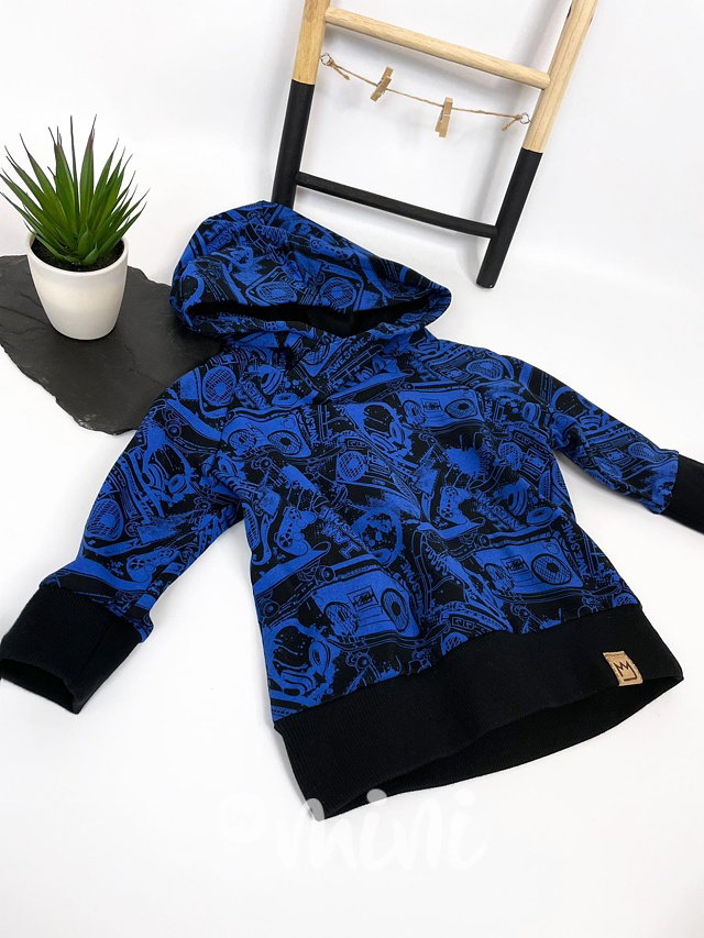 Music chlapecká mikina - royal blue