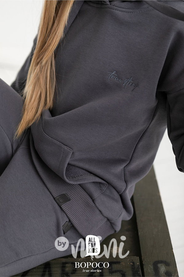 Loungewear teplákovka - steel #MiniMe