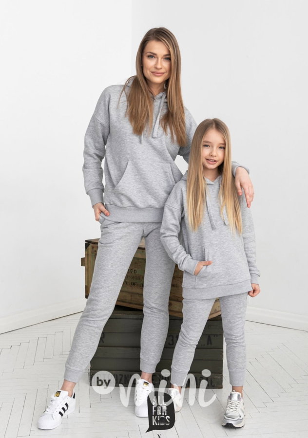 Loungewear teplákovka - grey melange #MiniMe