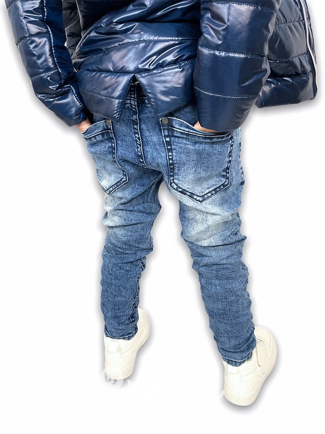 Ripped džíny blue