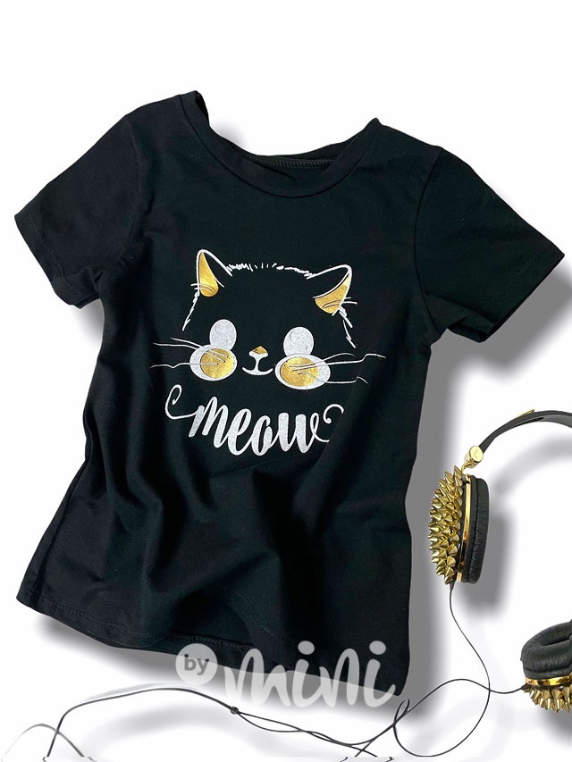 MEOW triko černé