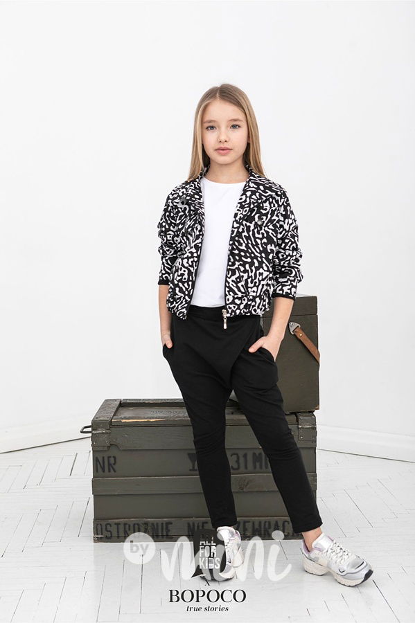 Jarní bunda splash white #MiniMe