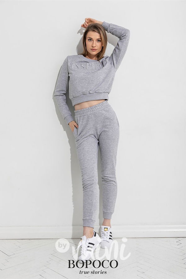 Tepláková souprava šedivá pro dámy a ženy S,M,L,XL 