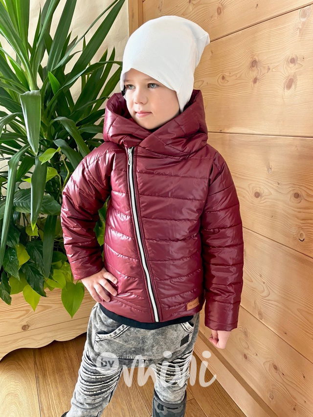 Bordo chlapecká bunda jarní přechodová