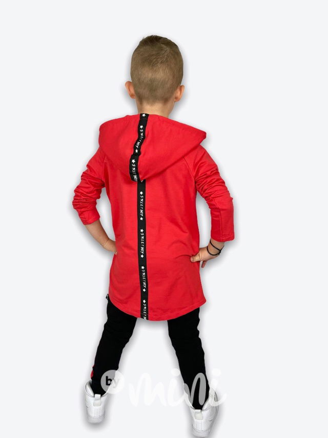 Street boy long mikina - papaya