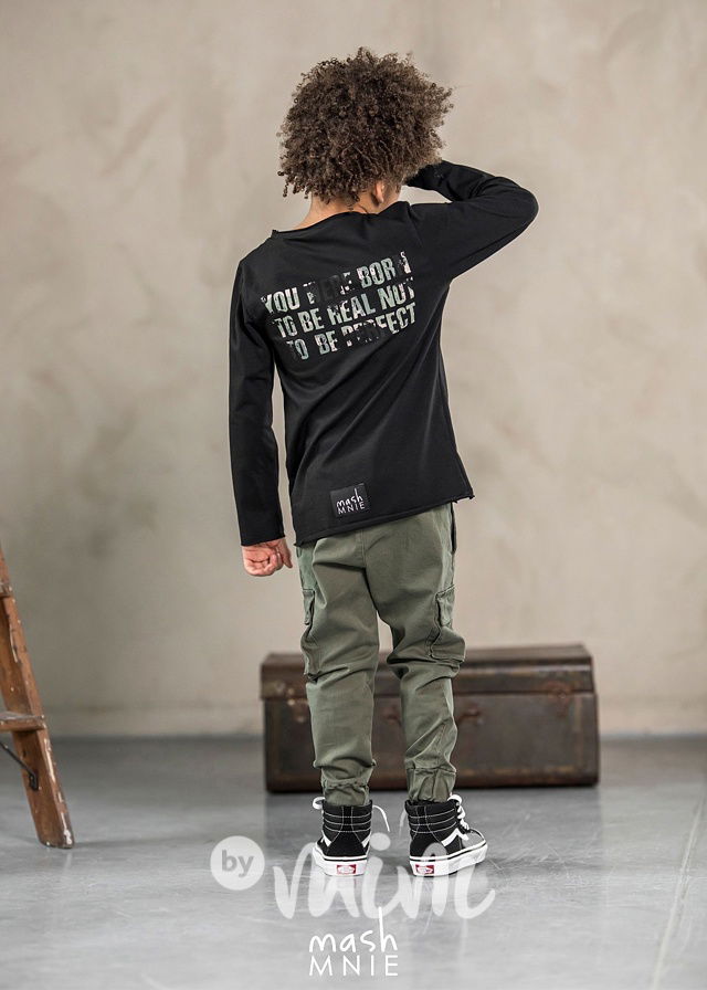 Longsleeve triko born real černé *MashMnie*