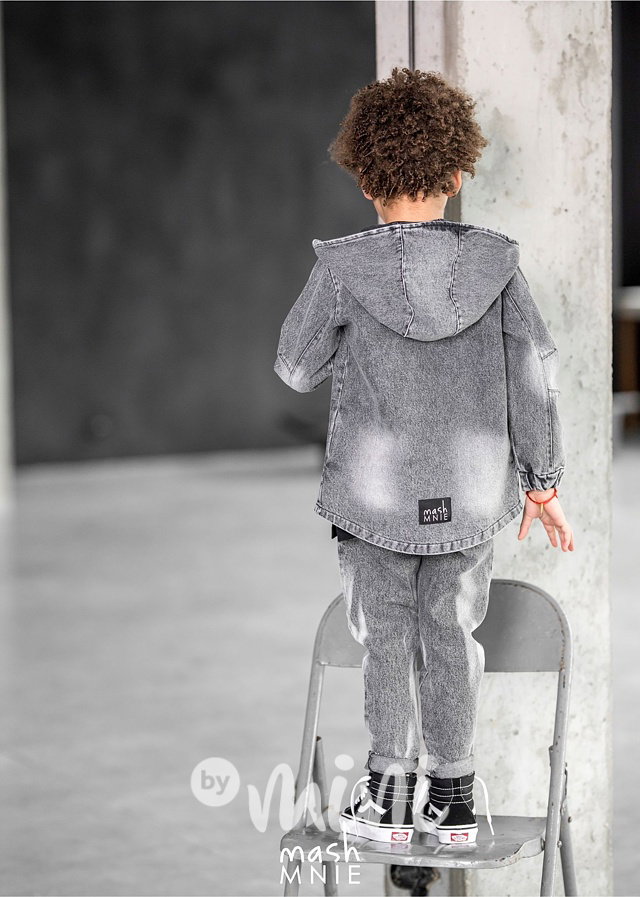 Jeans parka ice grey *MashMnie*