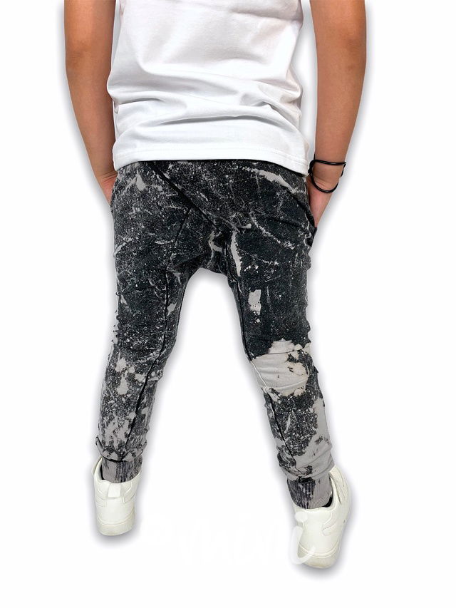 Splash acid wash baggy tepláky black  *Despacito*