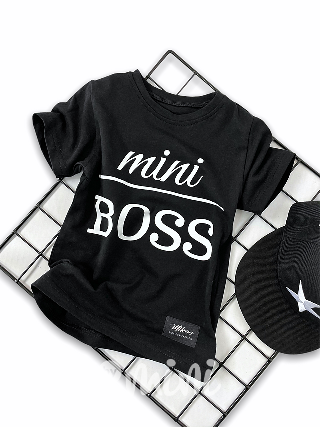 Mini BOSS triko černé