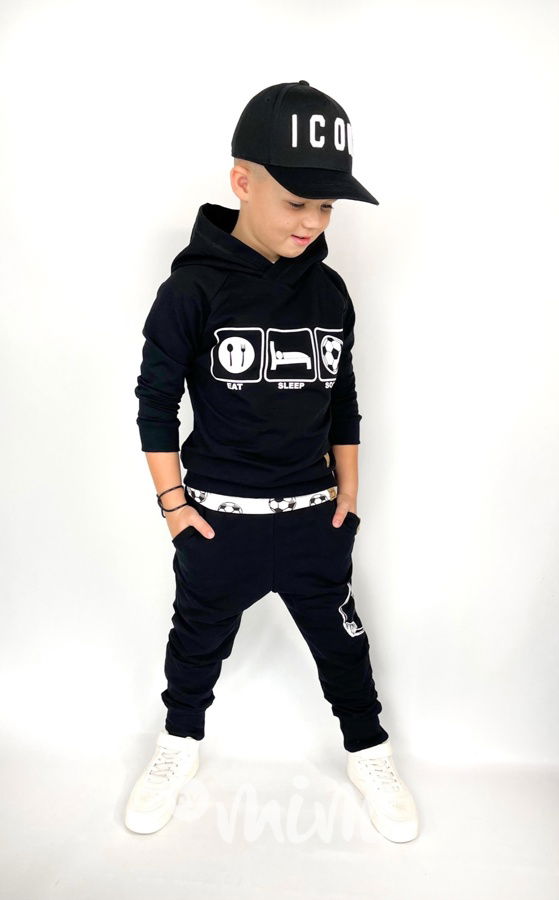 Soccer mikina - černá