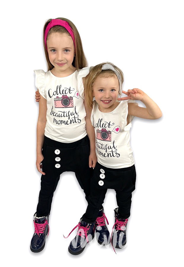 Černé basic slim baggy tepláčky *MiniMe*