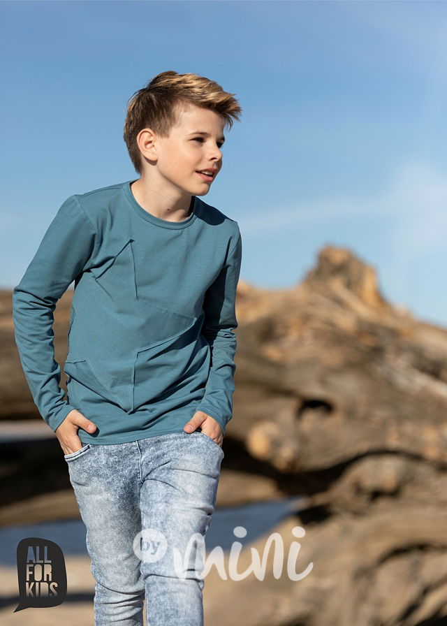 Jeans jogger kalhoty ice blue