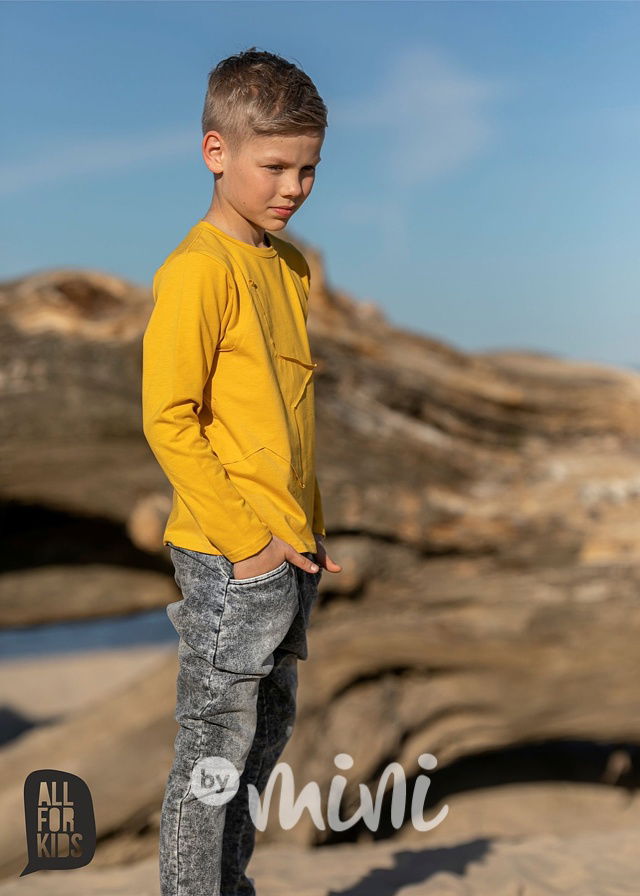 STAR longsleeve triko mustard