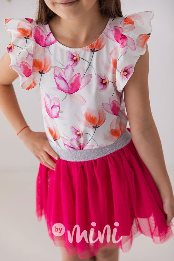 Amarantová tylová tutu sukně