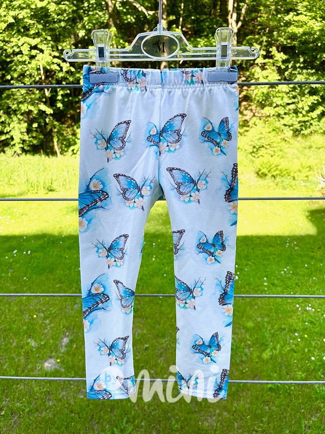 Tyrkys butterfly soft cotton legíny *Lily Grey*