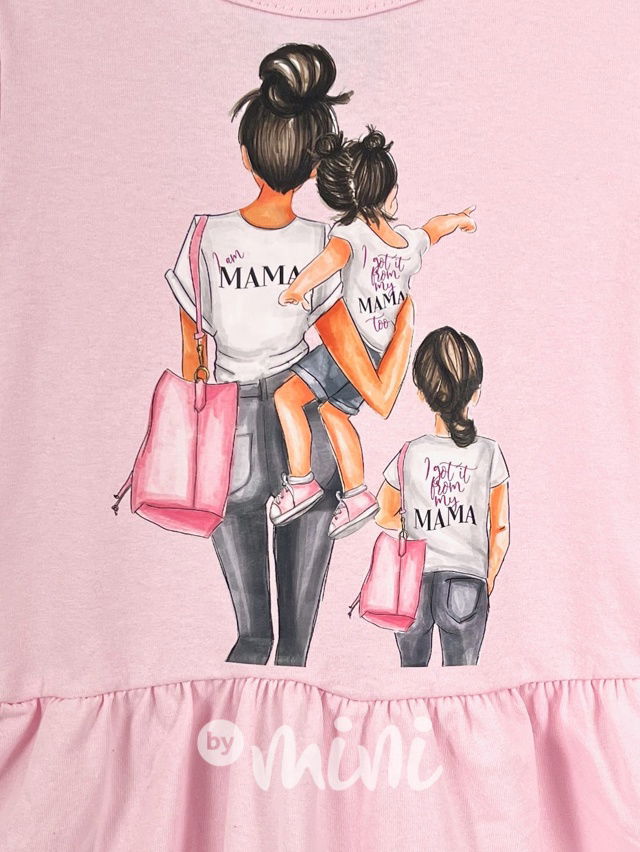 Like MAMA šaty růžové