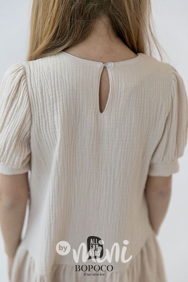 Mušelínové šaty beige