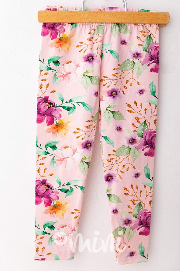 My pink soft cotton legíny *Lily Grey*