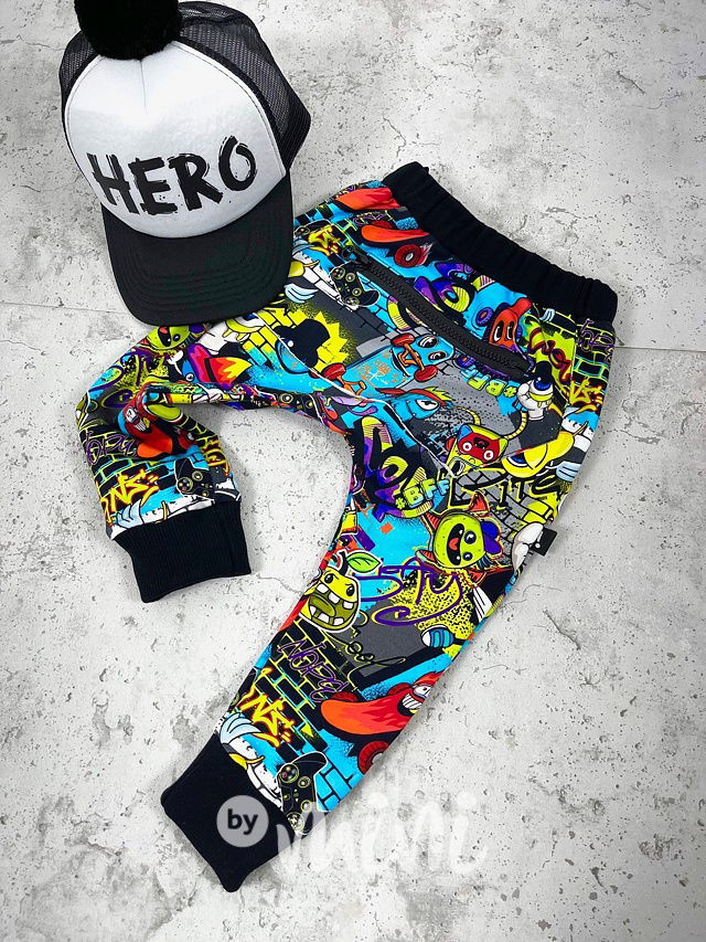 Baggy chlapecké CREW s kapsičkou a zipem