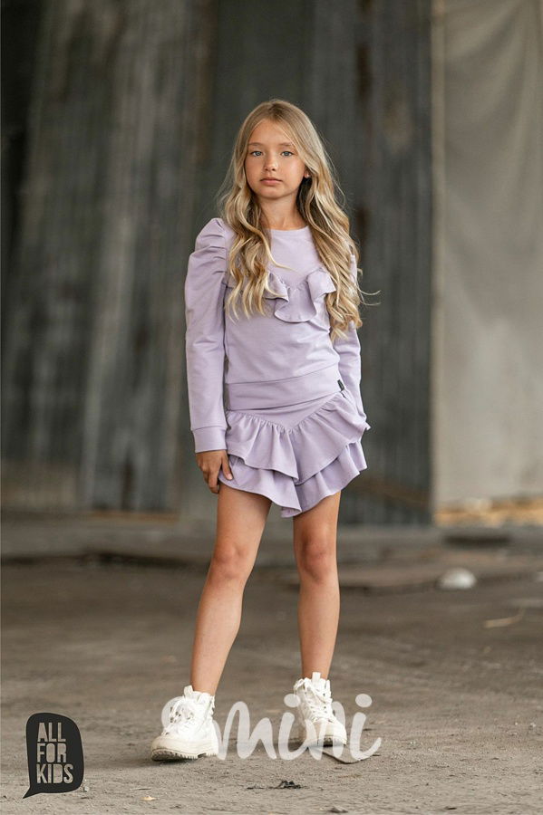Frill mikina lila