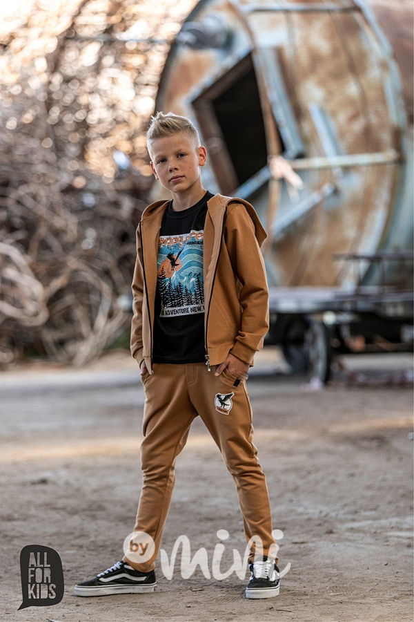 EXPLORE jogger tepláky mustard