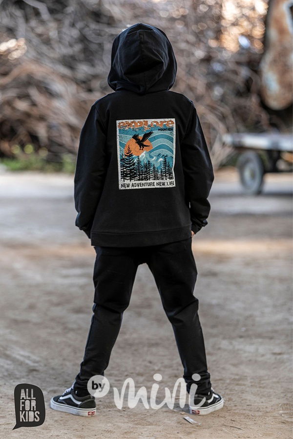 EXPLORE jogger tepláky black